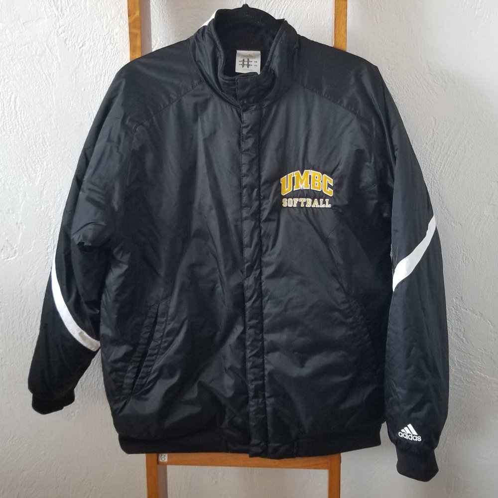 adidas Sports Bomber Jacket UMBC Softball Men's Sz S